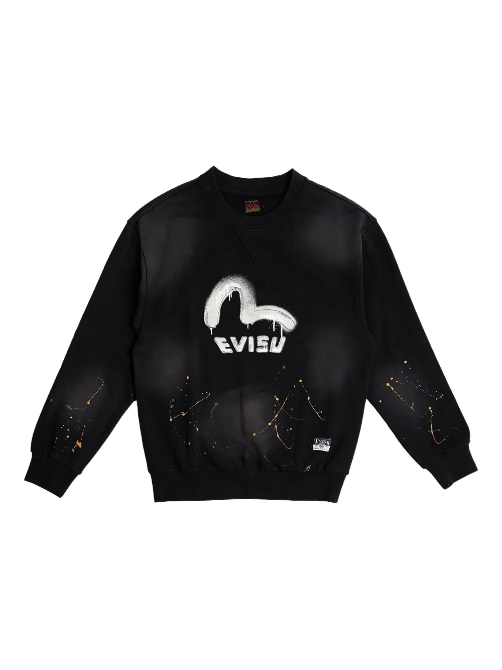 EVISU ペイント スウェットシャツ - ブラック EVISU ペイント スウェットシャツ - ブラック