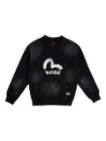 EVISU paint-splatter sweatshirt - Black