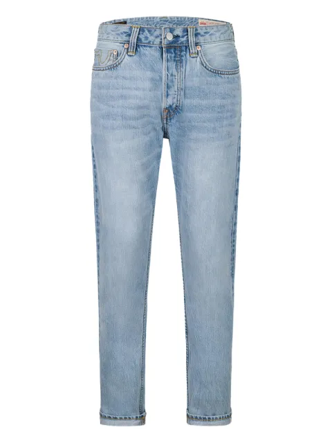 EVISU spray-paint jeans