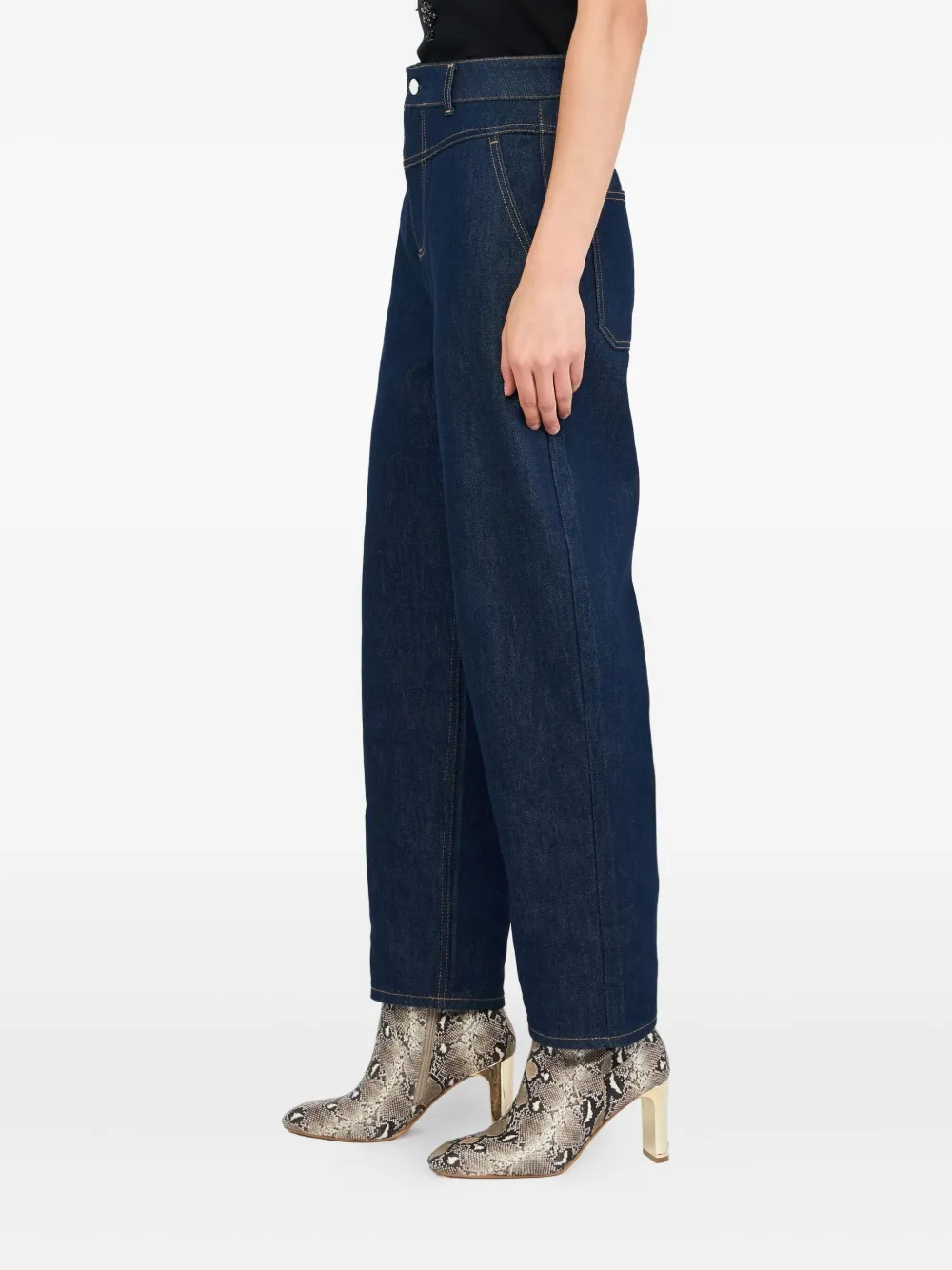 LIU JO logo-patch jeans Blauw