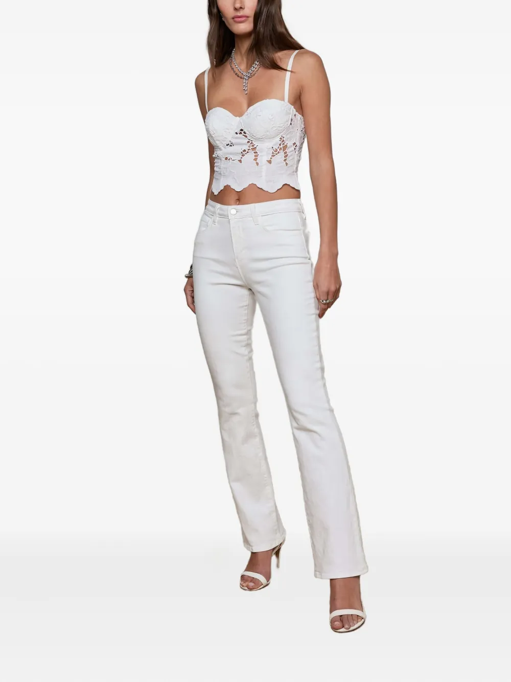 L'Agence floral-lace bralette | Vests & Tank Tops | Image 2