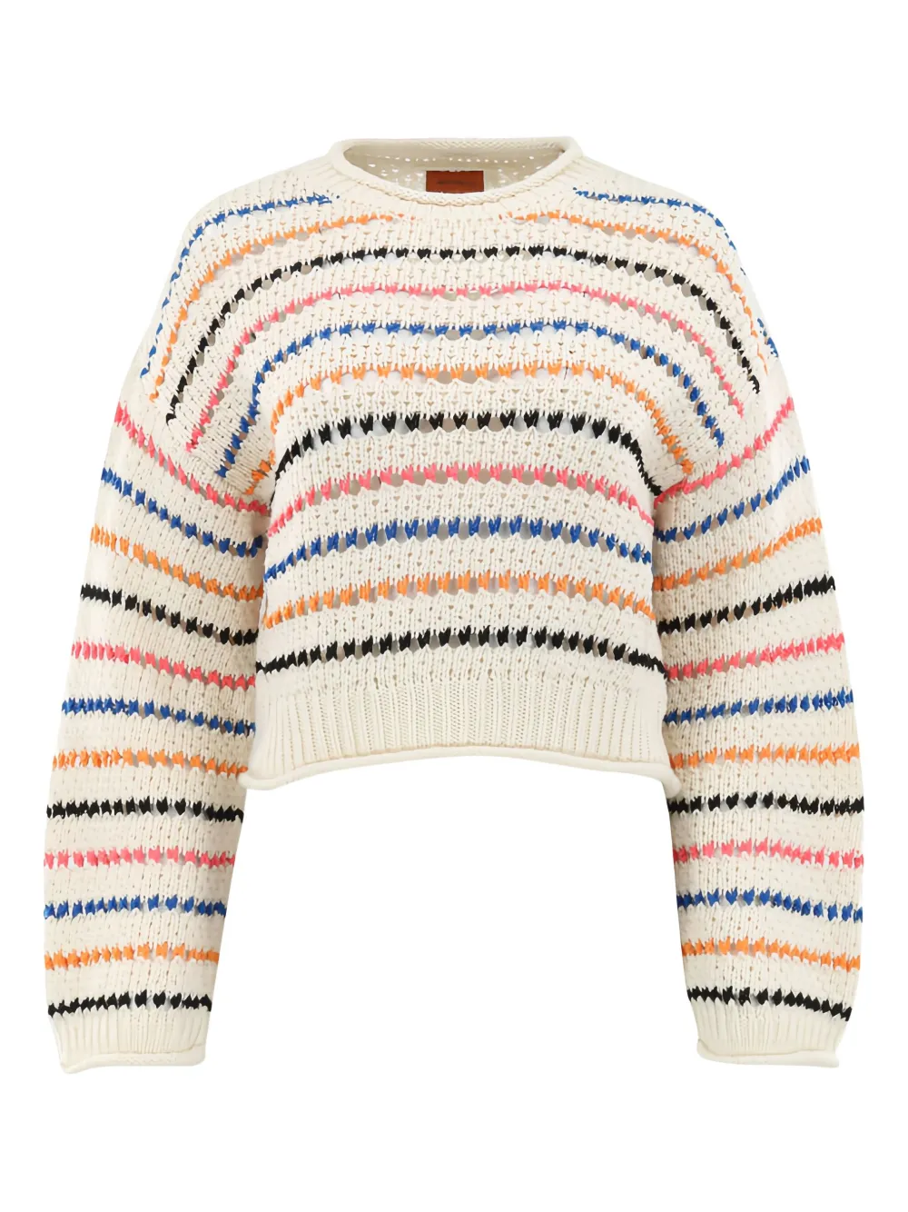 MOTHER bell-sleeve striped sweater | Neutrals | Image 1