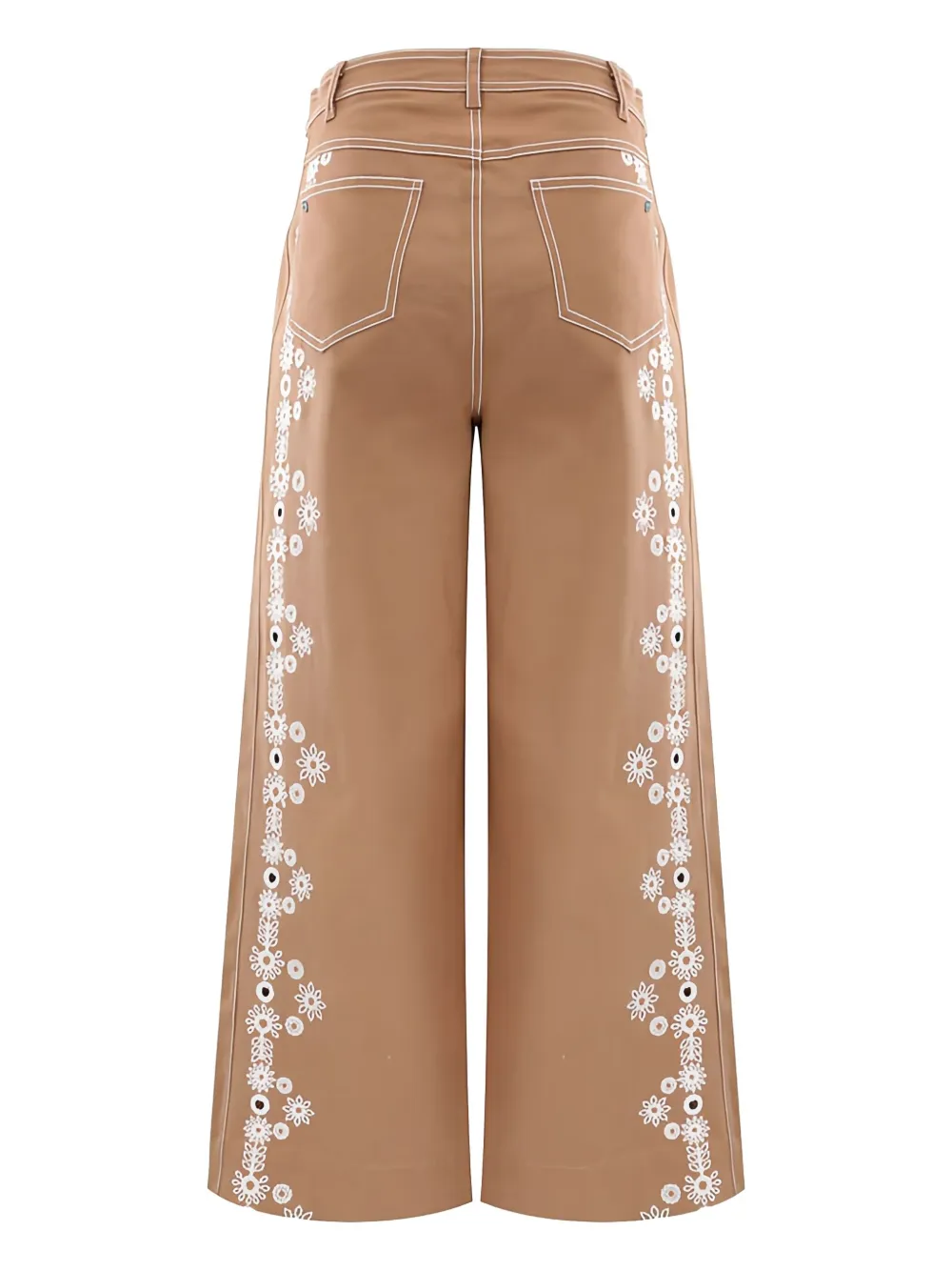 Cinq A Sept Mazie Betsy broek met ringlets - Bruin