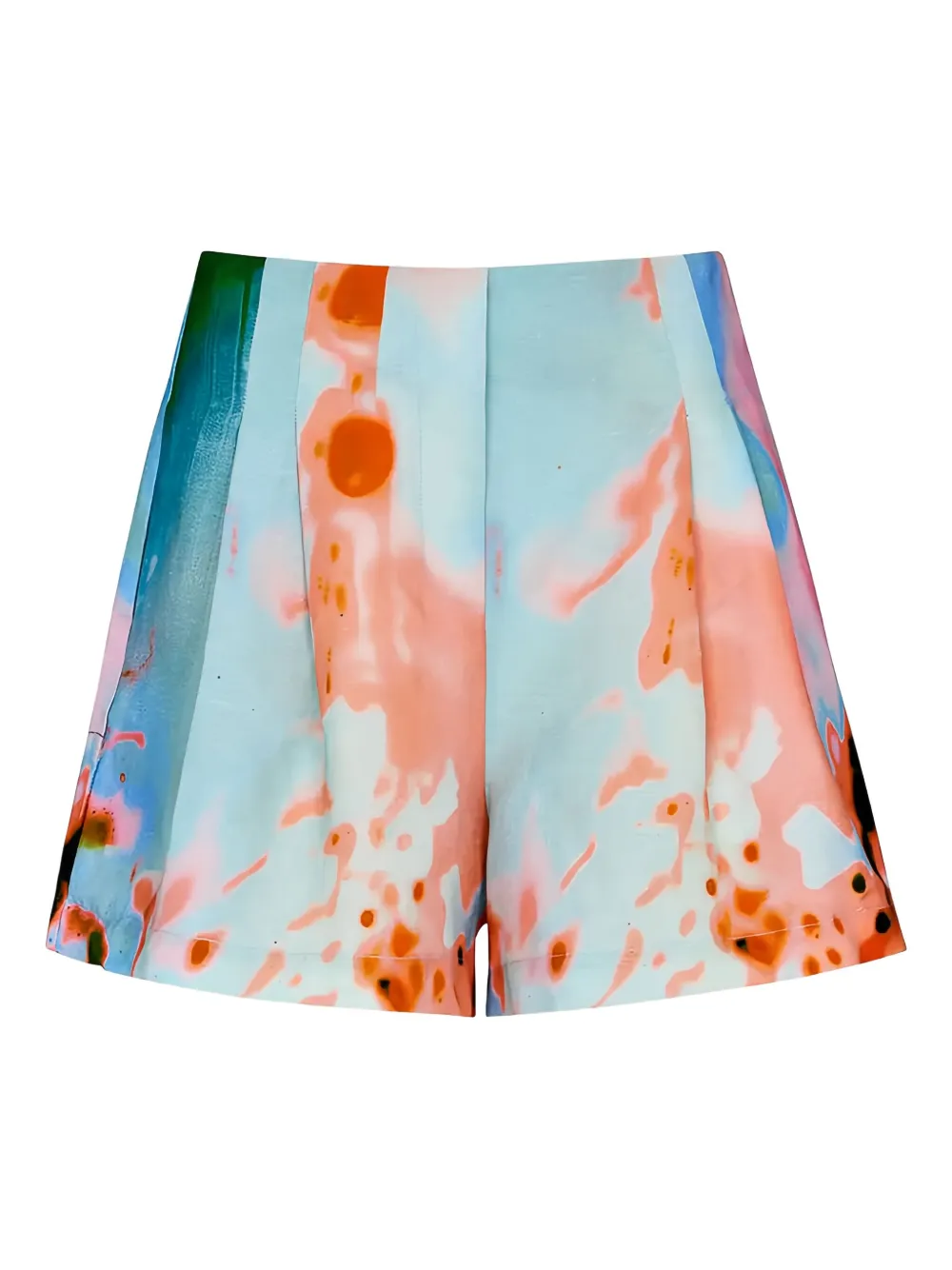 Hunter Bell Catalina pleated printed shorts | Blue | Image 1