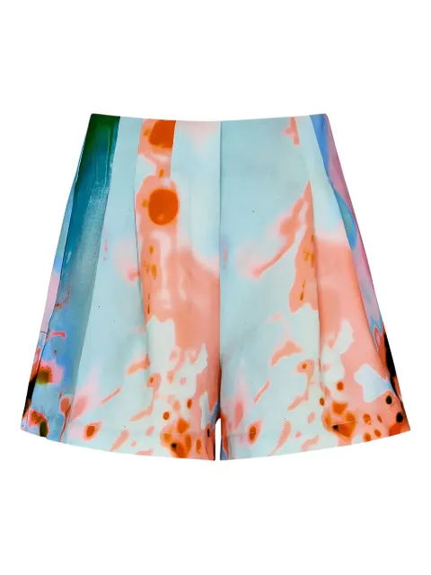 Hunter Bell Catalina pleated printed shorts