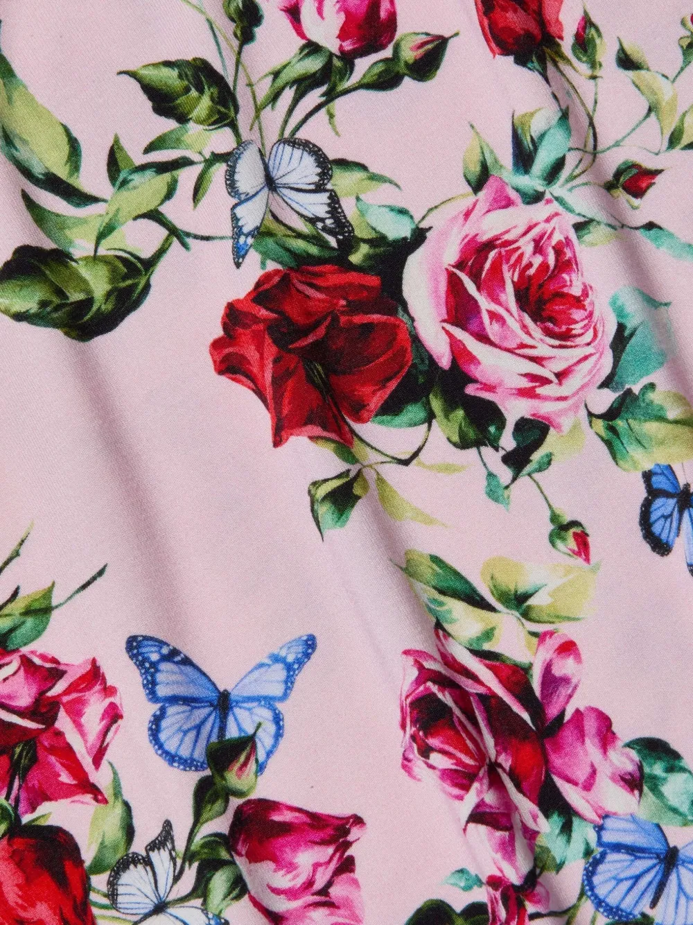 L Agence Rose-butterfly-print T-shirt In Pink