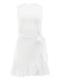 Cinq A Sept Mahlia eyelet-detail wrap dress - White