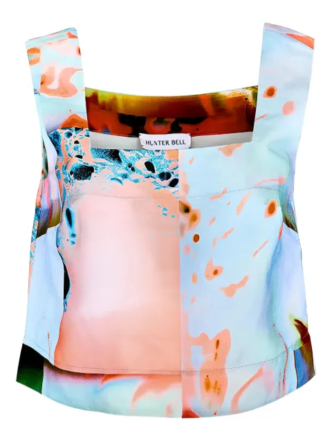 Hunter Bell Corby printed square-neck top