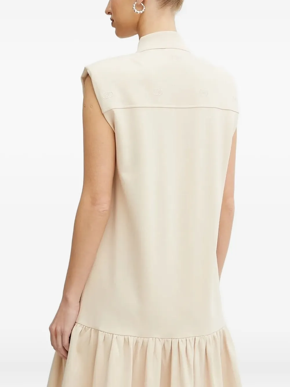 LIU JO Verfraaide mini-jurk met ruches - Beige