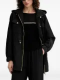 LIU JO mesh-insert ribbed sweater - 03L44 NERO