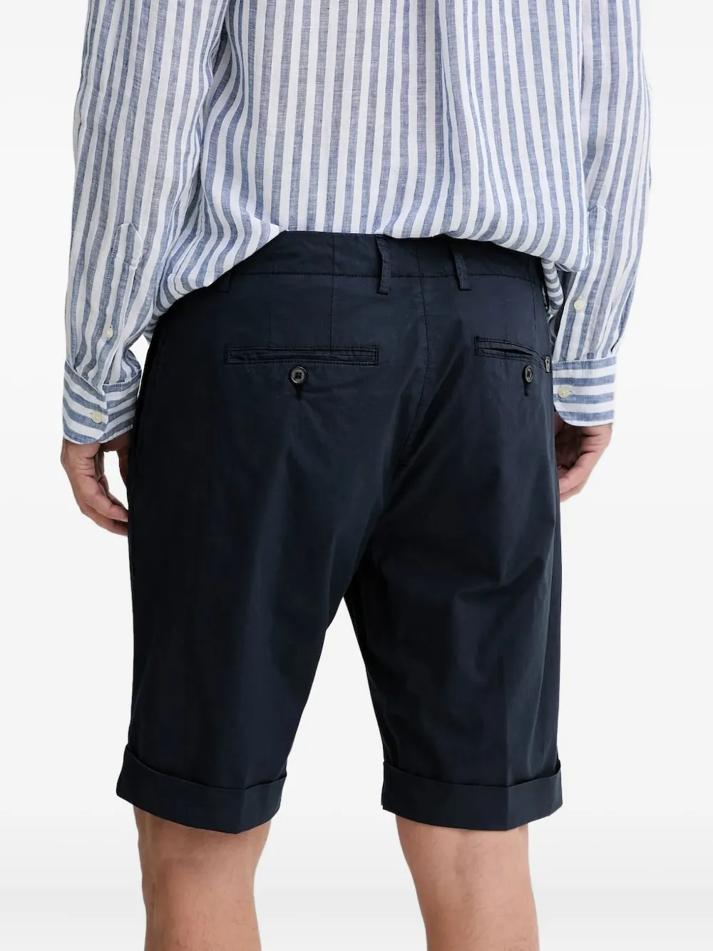 LIU JO Chino shorts met cuffs - Blauw