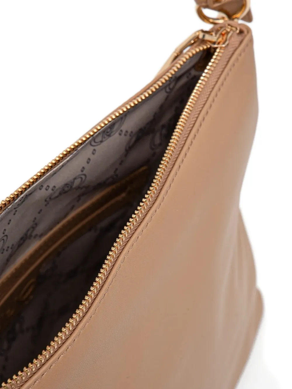 Liu •jo Medium Chain-embellished Shoulder Bag In Brown