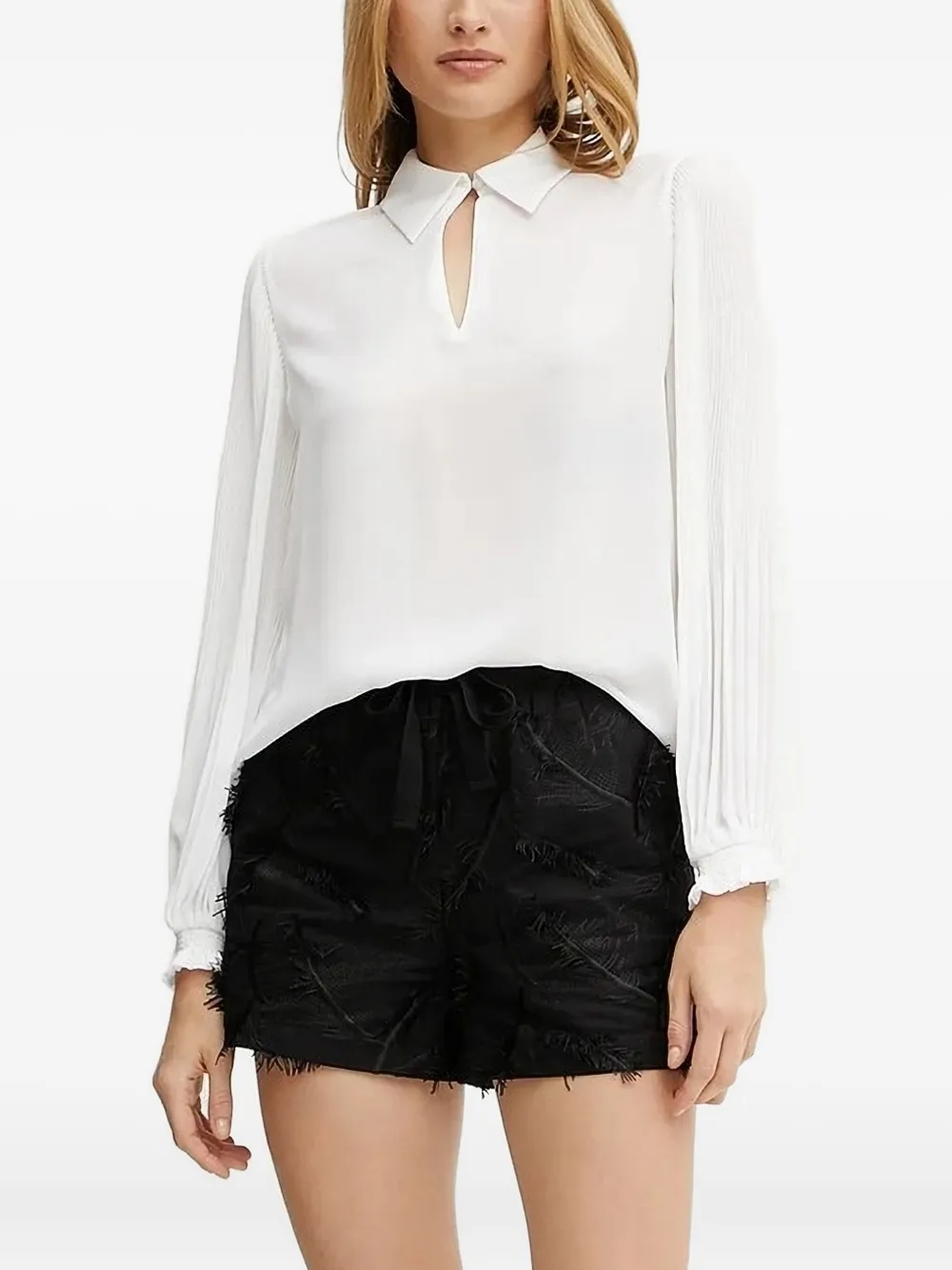 LIU JO pleated blouse | White | Image 1