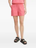 LIU JO embroidered side-stripe shorts - Pink