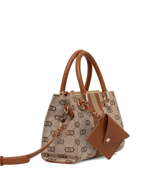 LIU JO monogram-jacquard tote bag