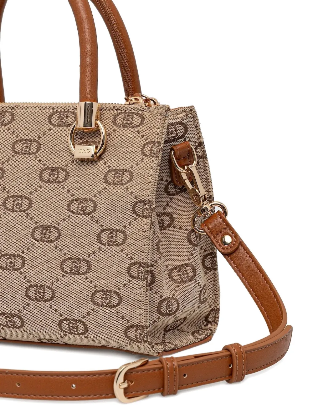 LIU JO Shopper met monogram jacquard - Bruin