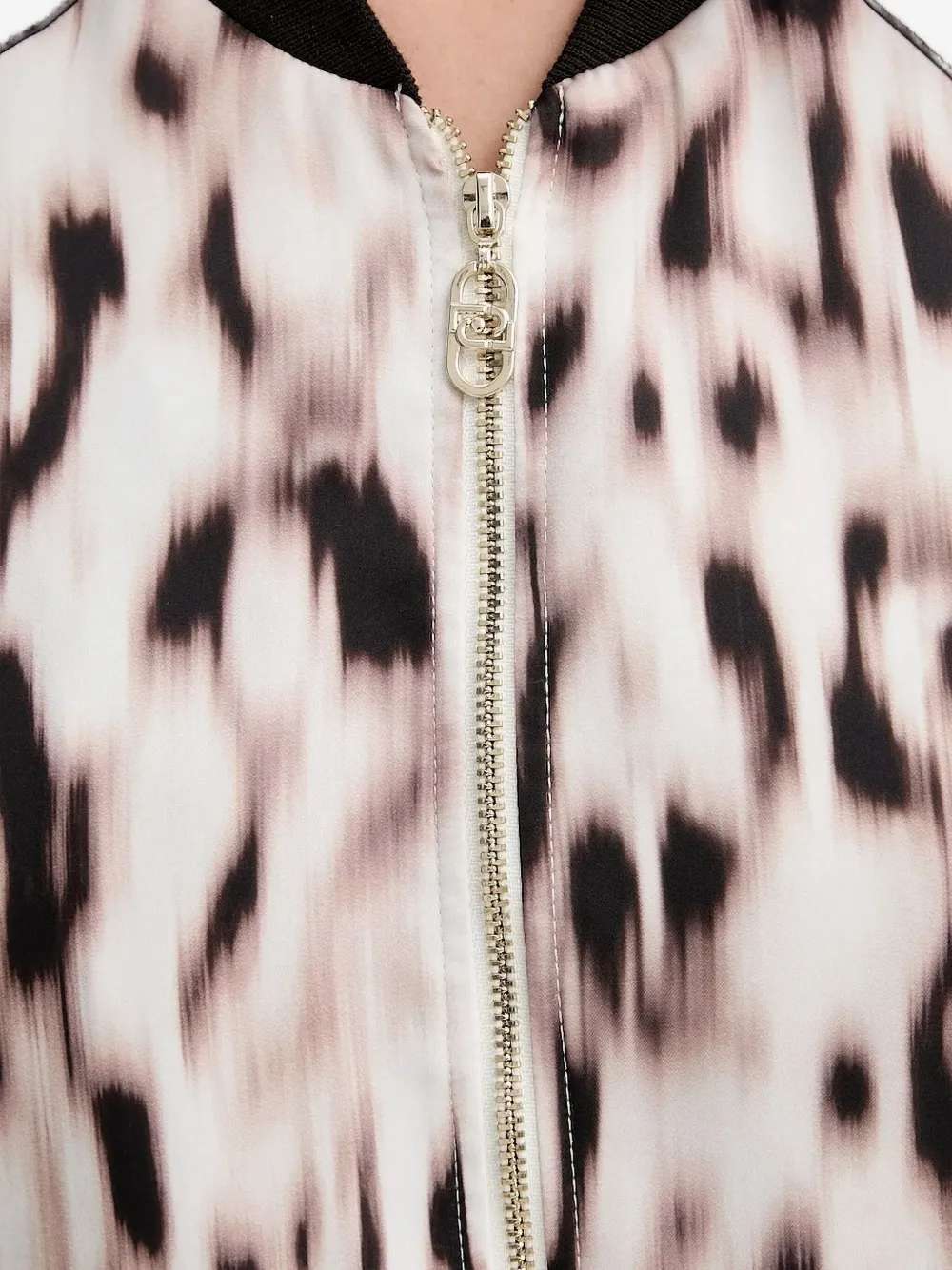 Liu •jo Leopard-print Bomber Jacket In Neutral