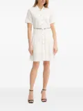 LIU JO collar-detail button-up mini dress - Neutrals