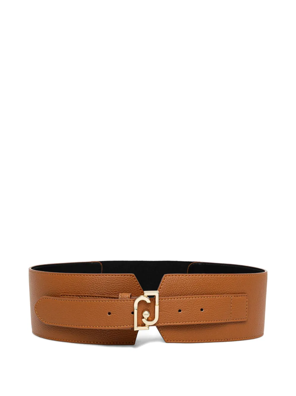 Liu •jo Faux-leather Buckle Belt In Brown