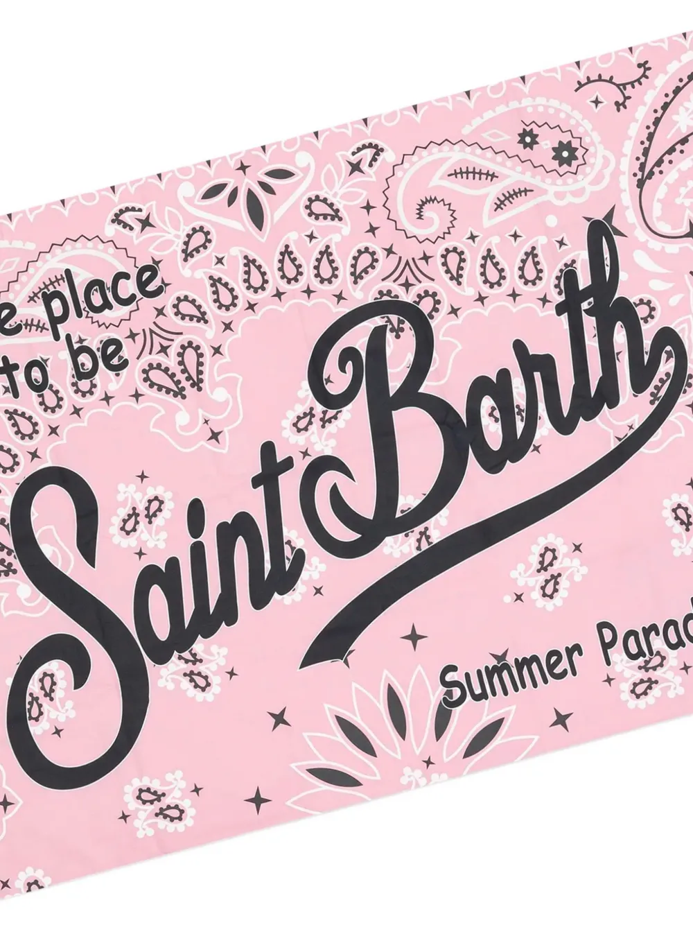 MC2 Saint Barth Kids Aidan strandlaken met bandanaprint Roze