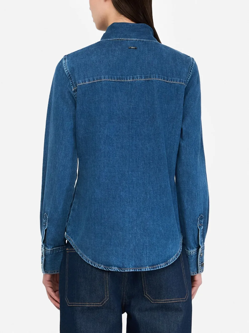 LIU JO Denim blouse Blauw