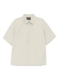 HELIOT EMIL short-sleeve panelled shirt - Neutrals