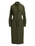 Polo Ralph Lauren button-up shirt midi dress - Green
