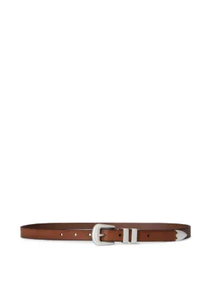 Ralph Lauren RRL スタッズ レザー スリムベルト | ブラウン | FARFETCH JP