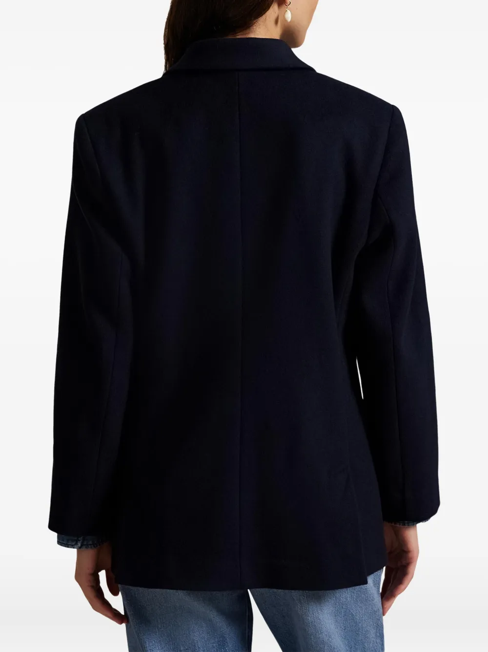 Polo Ralph Lauren Jack met dubbele rij knopen en lange mouwen Blauw