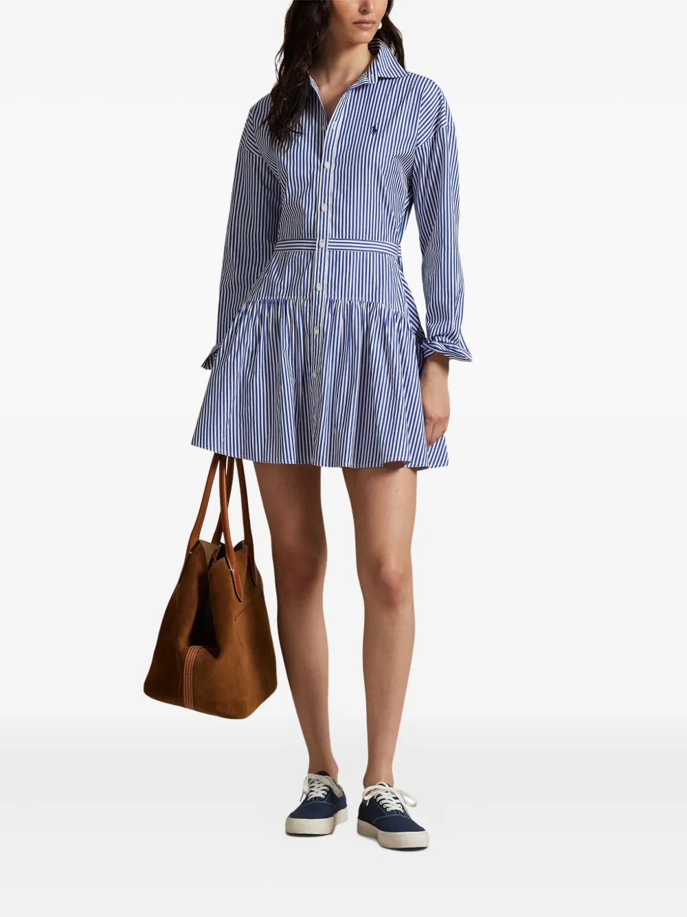 Polo Ralph Lauren Button-up blousejurk Blauw