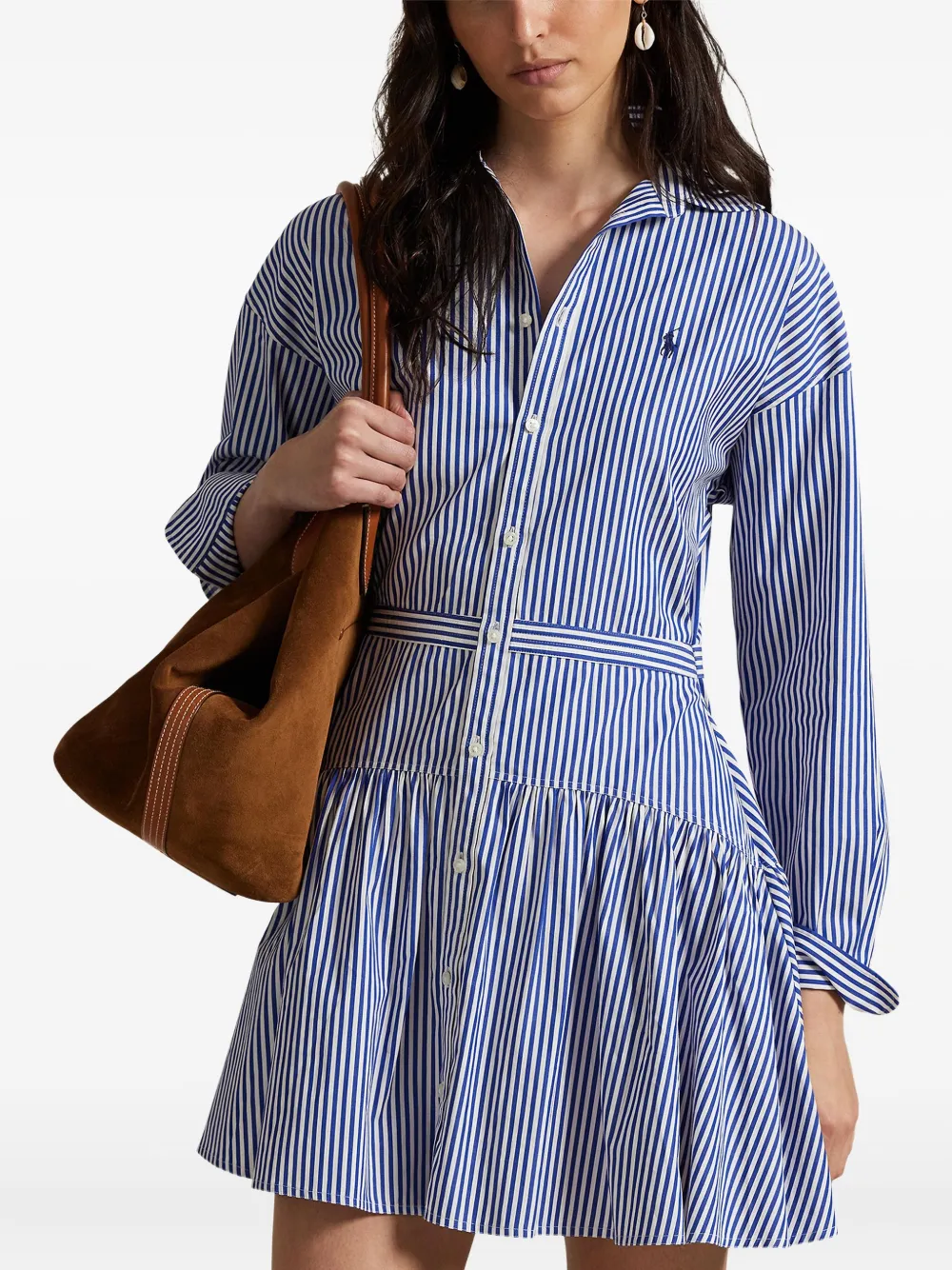 Polo Ralph Lauren Button-up blousejurk Blauw