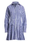 Polo Ralph Lauren striped button-up shirt dress - Blue