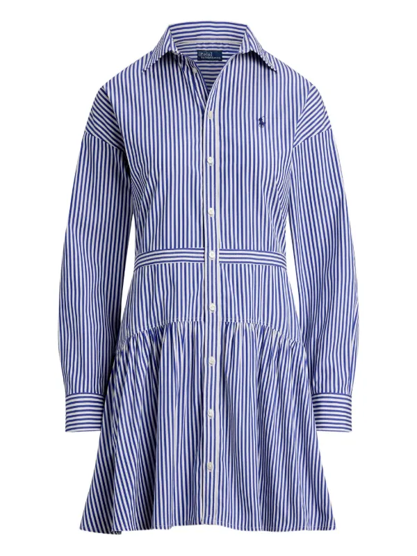 Lauren Ralph Lauren ストライプシャツドレス RALPH LAUREN｜ストライプド コットン オックスフォード