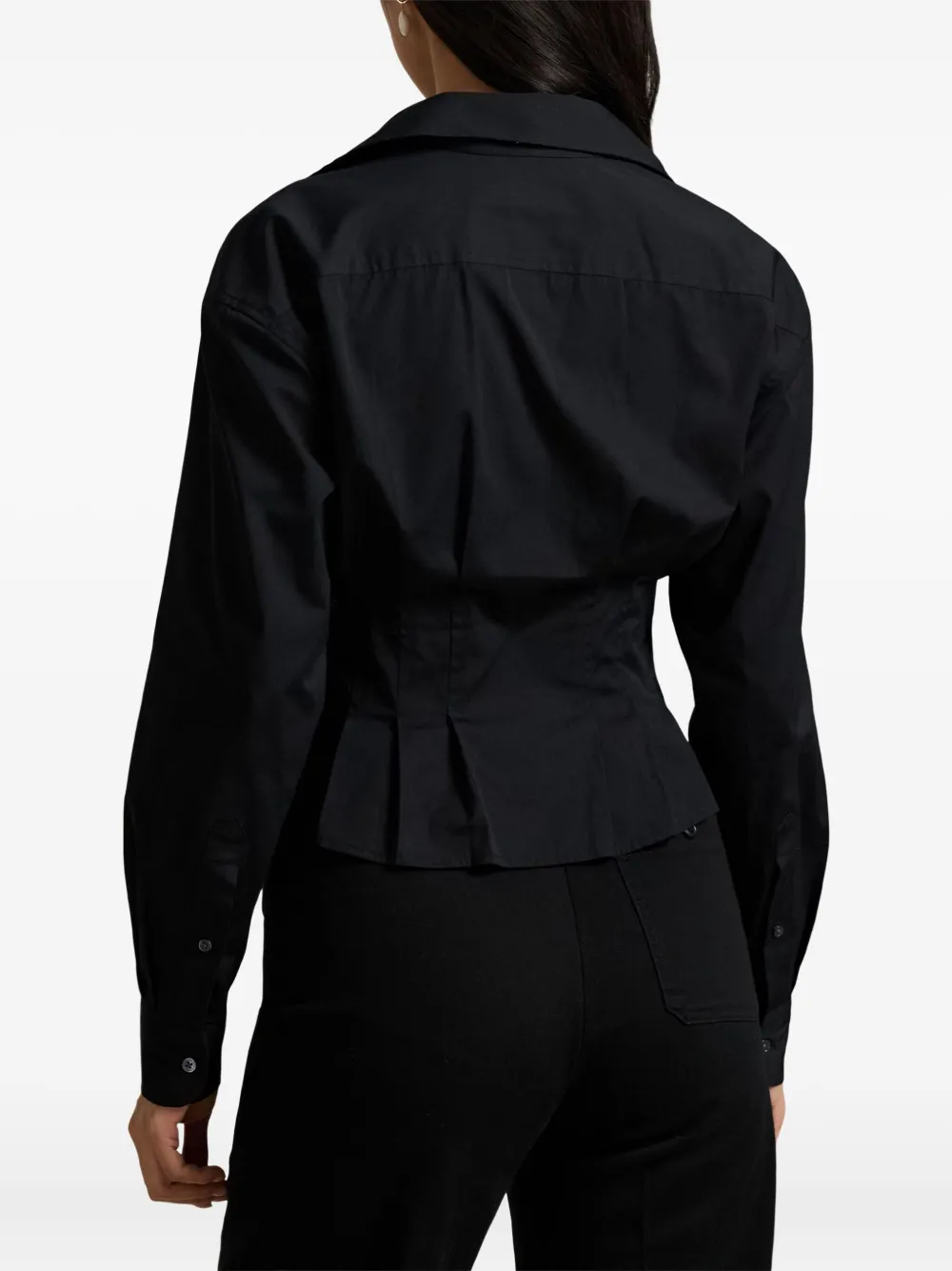 Polo Ralph Lauren Geplooide blouse Zwart