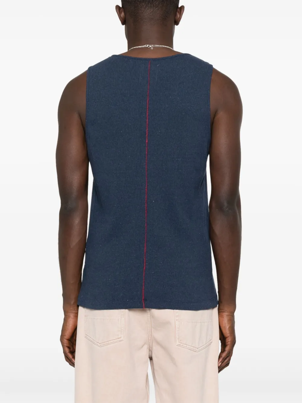 HOME CORE ribbed tank top Blauw