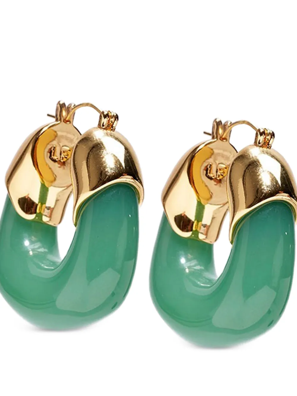 Lizzie Fortunato  Organic gold-toned hoop earrings | Image 2