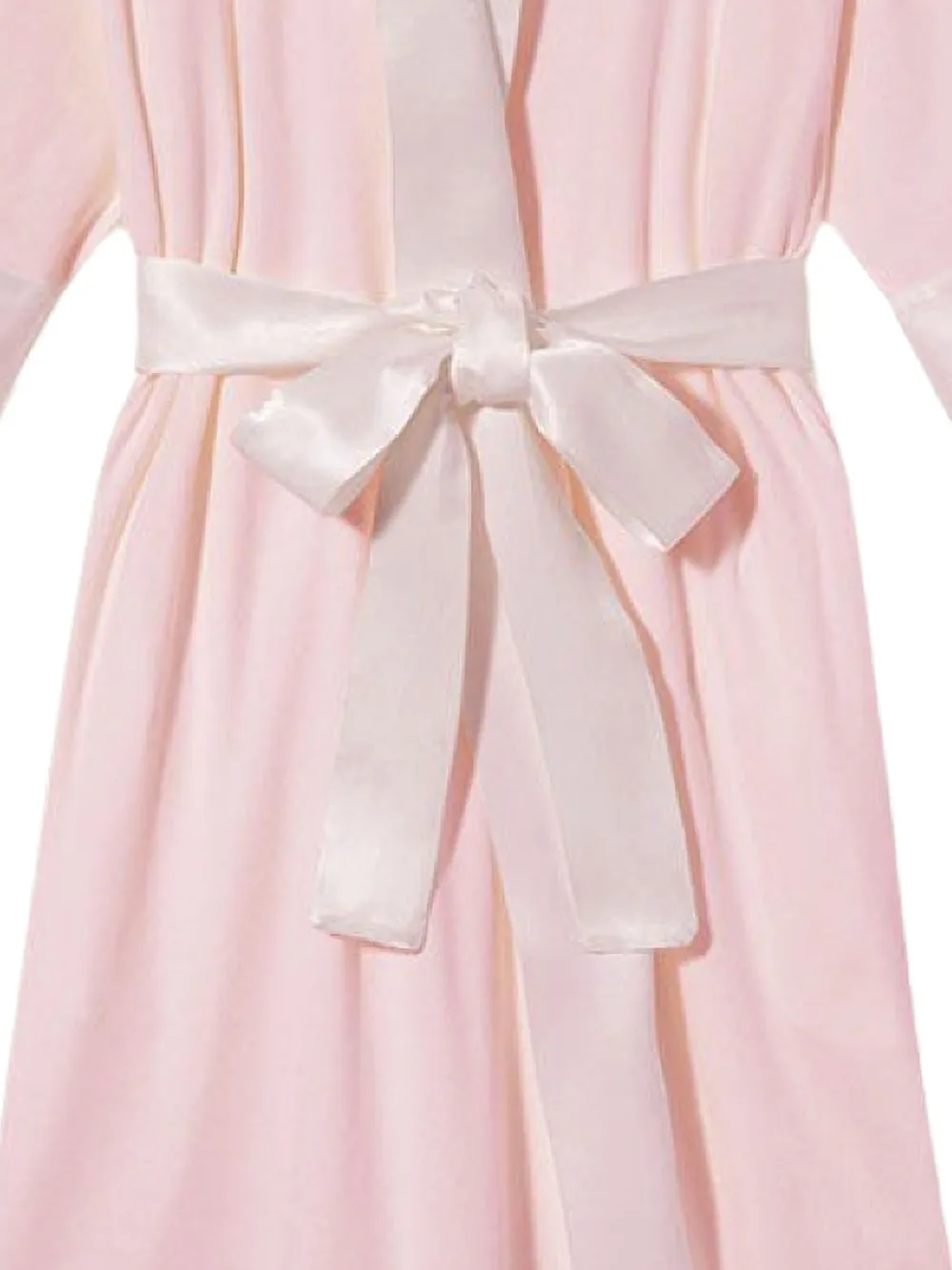 PJ Harlow Dreamwear satin-trimmed robe Roze