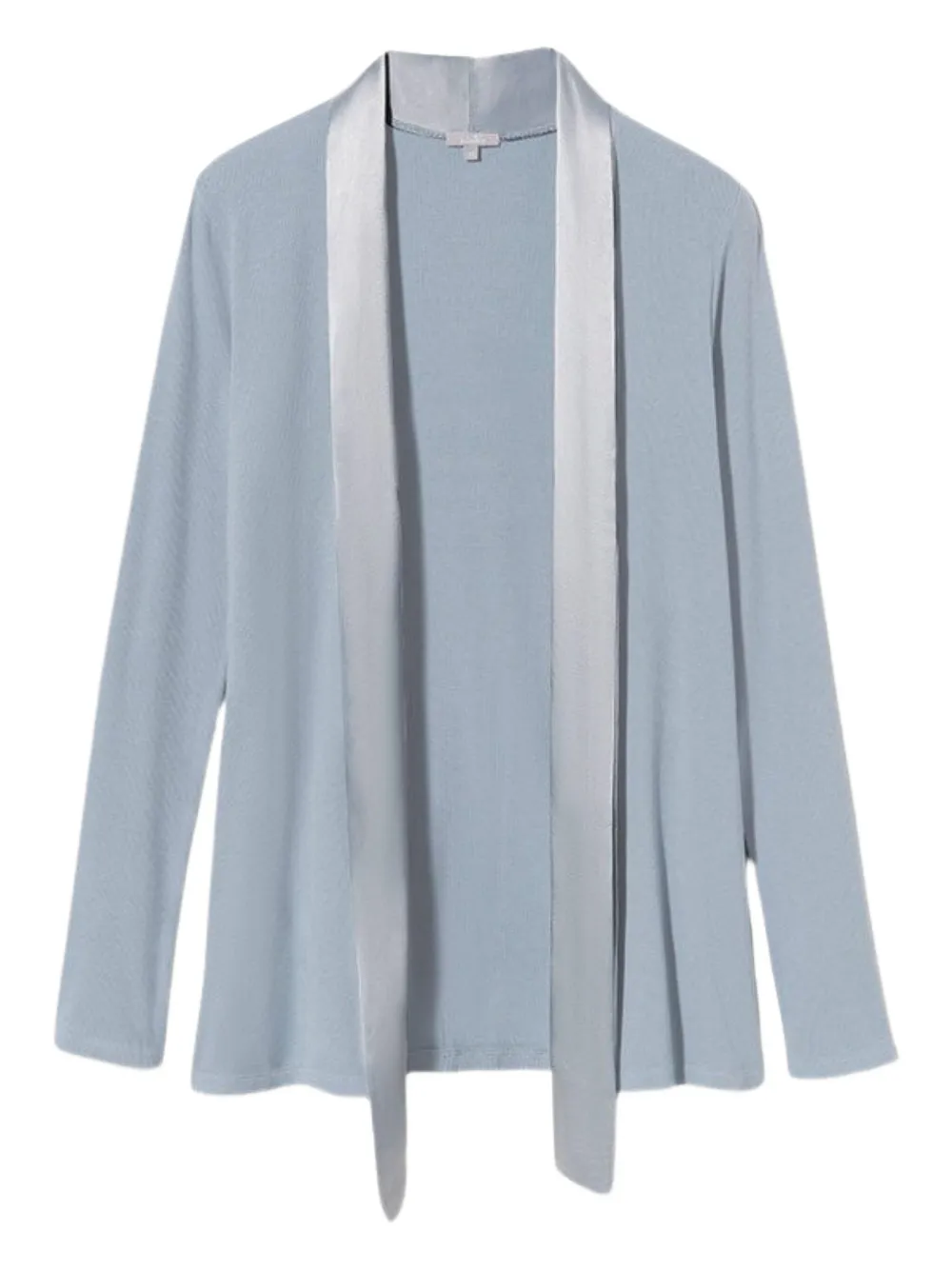 PJ Harlow Dreamwear veste Shelby à bords satinés - Bleu