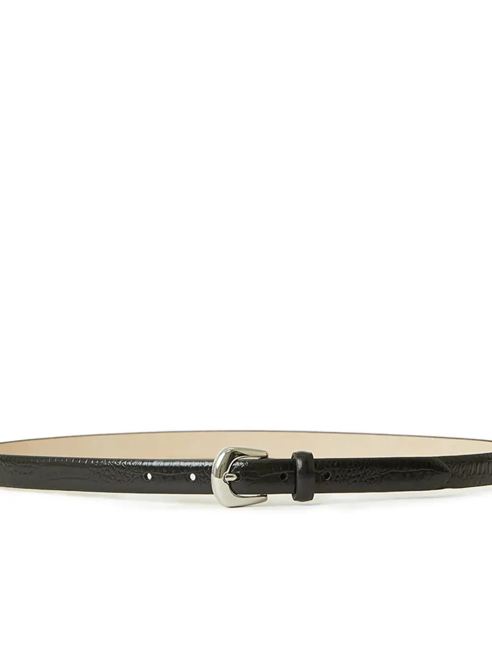 B-Low The Belt Kennedy Mini leren riem met krokodillen-reliëf - Garnet Silver GARS