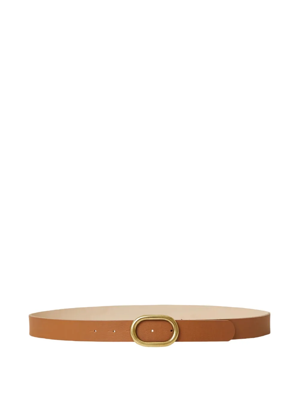 Albie oval-buckle leather belt