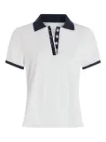 Varley Wisley button-detailed polo shirt - White