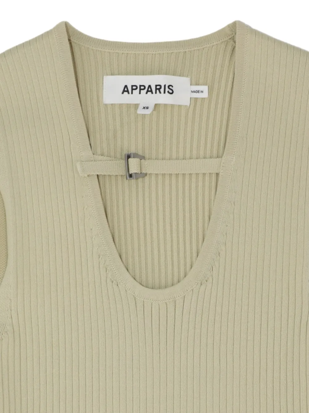 Apparis buckle-detail ribbed tank | Vests & Tank Tops | Image 2