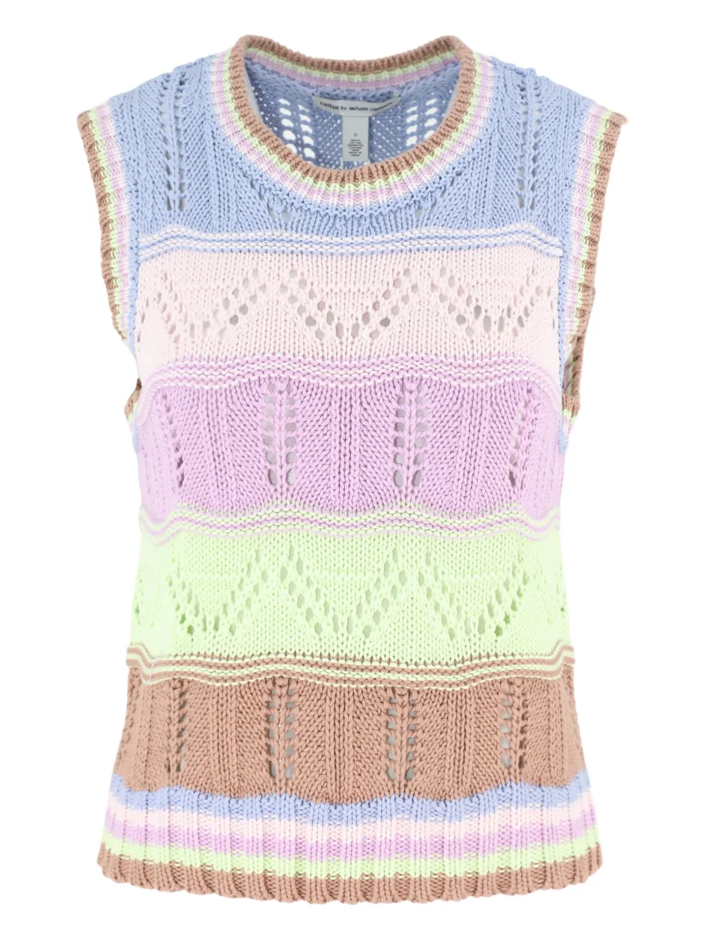 Autumn Cashmere knitted sleeveless top | Pink | Image 1