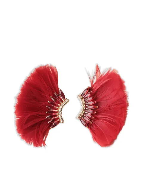 Mignonne Gavigan feather-detailing earrings