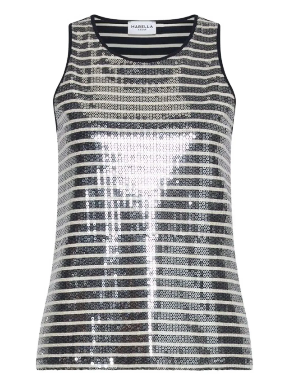 Marella sequin striped top - Blu