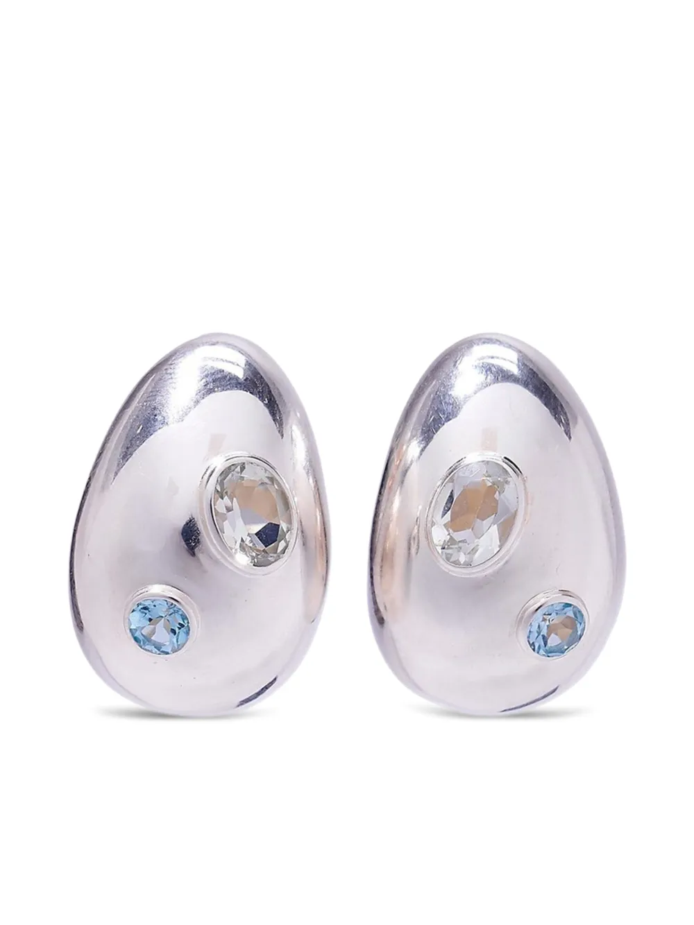 Lizzie Fortunato Arp earrings - シルバートーン Lizzie Fortunato Arp earrings - シルバートーン