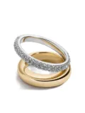 DEMARSON New York pavé-set double ring - Gold