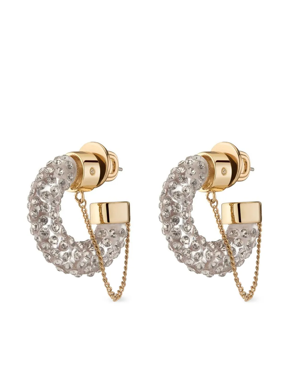 crystal-embellished earrings
