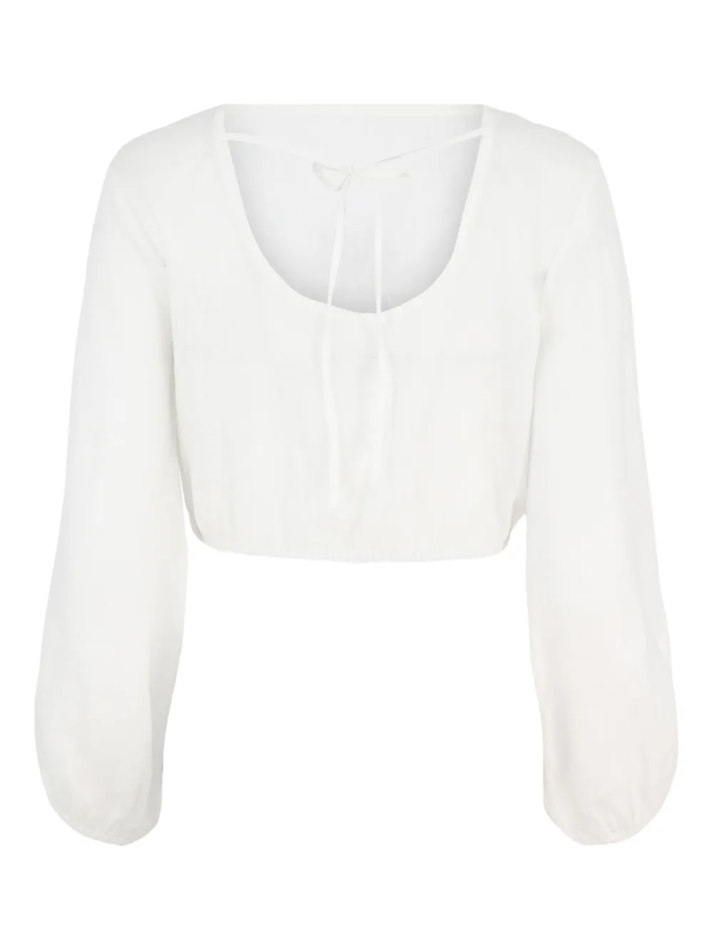 Cala de la Cruz Blouse met gestrikte rug Wit