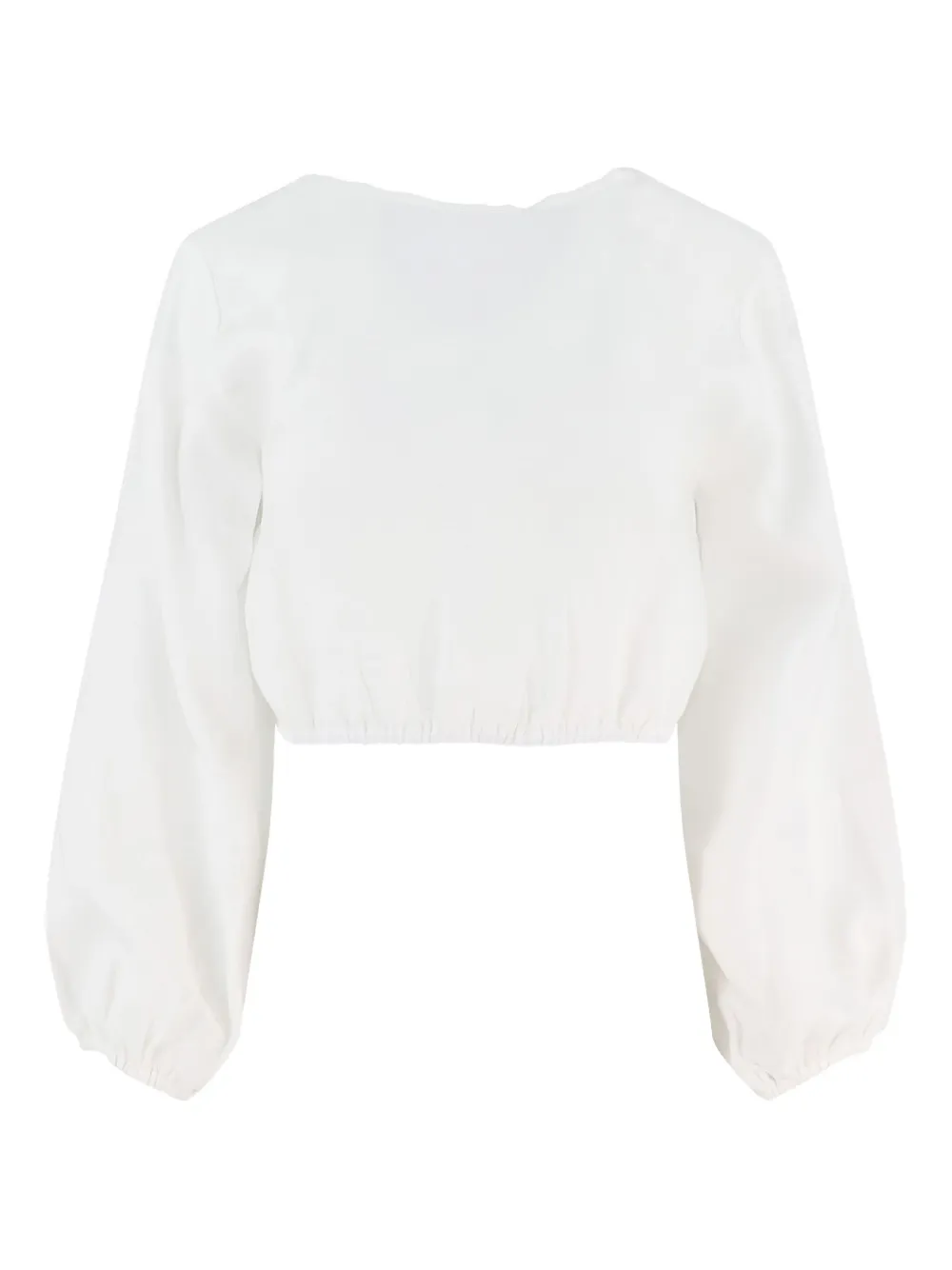 Cala de la Cruz Blouse met gestrikte rug Wit